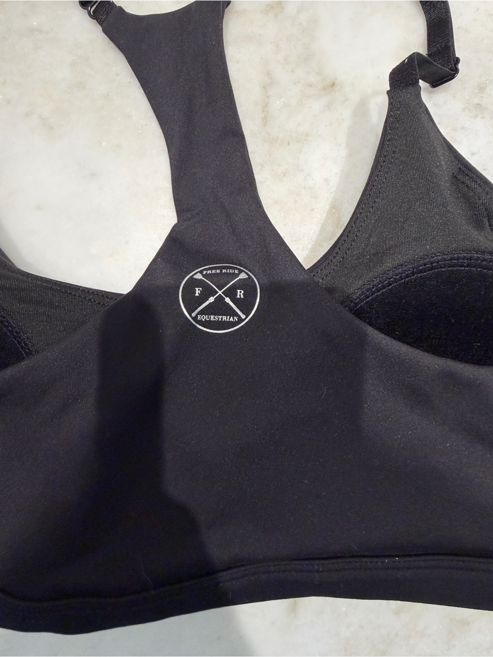Free ride equestrian black sports bra - Picture 2 of 5